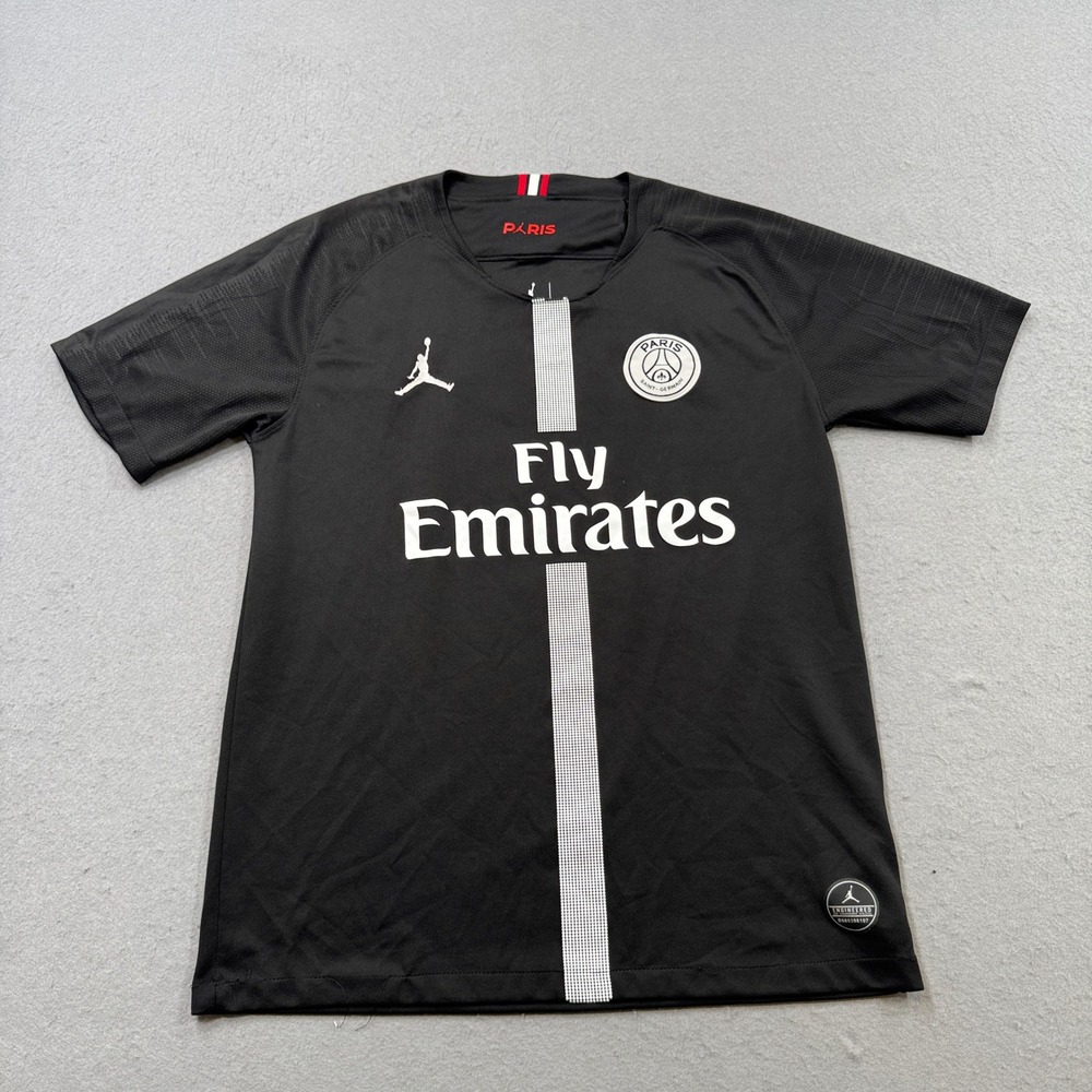 Jordan Paris Saint-Germain Jersey Mens Large Black #7 Kylian Mbappé Fly Emirates